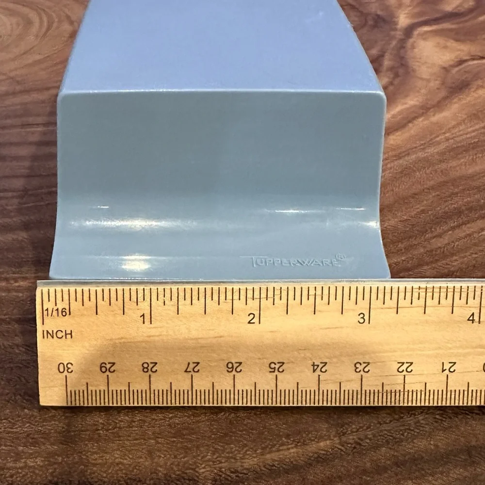 Vintage Tupperware 2 Stick Butter Dish Butter Keeper Blue Lid 1511-5 1512-3